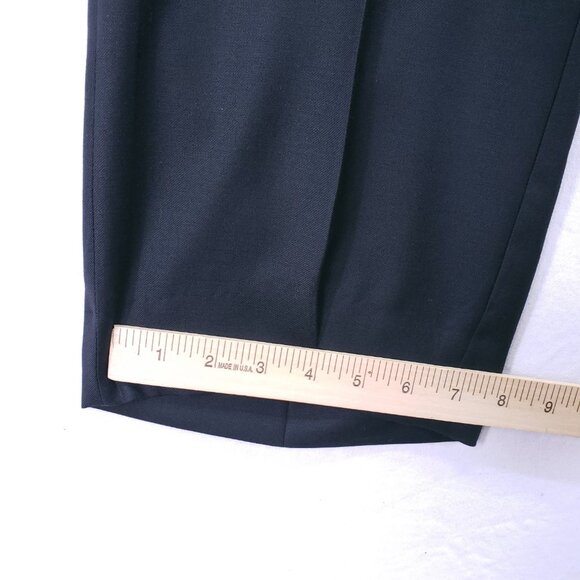 Kenneth Cole New York Black Wool Cashmere Suit Dress Pants Trousers Size 50L W44 - Picture 5 of 13